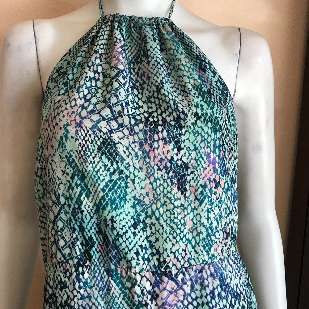 Lovers Friends Smokin Hot Print Halter Maxi Dress - Picture 5 of 8